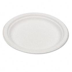 Eco-Products Compostable Bagasse 6-inch Plates (Case of 1,000)