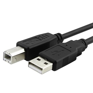 Type A to B 10-foot Black USB 2.0 Cable