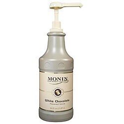 Monin White Chocolate Sauce 64-oz (Pack of 4)