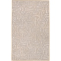Hand-tufted Beige Contemporary Satori New Zealand Wool Abstract Rug