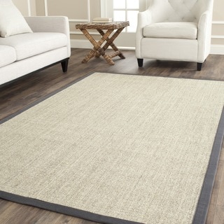 Hand-woven Serenity Marble/ Grey Sisal Rug (6' x 9')