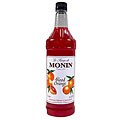 Monin Pet Blood Orange Syrup 1 Liter (Pack of 4)