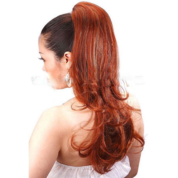 Merrylight Medium Blonde/ Strawberry Blonde Curly Ponytail