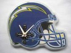 San Diego Chargers Helmet Clock