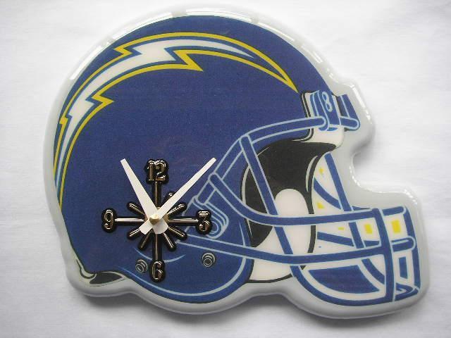 San Diego Chargers Helmet Clock