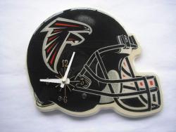 NFL Atlanta Falcons Helmet-shaped Wall-mountable Wooden Clock