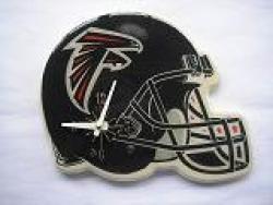 NFL Atlanta Falcons Helmet-shaped Wall-mountable Wooden Clock