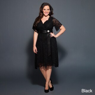 Kiyonna Clothing Women's Plus Size Retro Glam Dress
