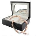 Multi-colored Pink FW Pearl 2-piece Jewelry Set with Gift Box (8-9 mm)