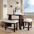 TRIBECCA HOME Paradise Merlot Triangle Shaped 4-piece Dining Set