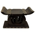 Hand-finished Ashanti 'Gye Nyame' Royal Stool (Ghana)