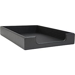 Royce Letter-size Leather Desk Trays (Pack of 2)