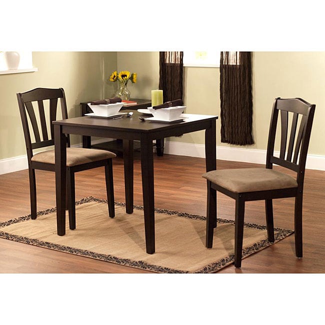 features 3 piece dining set includes one table and two chairs 