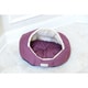Armarkat 18-inch Burgundy and Beige Waterproof Skid Free Base Pet Bed