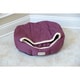 Armarkat 18-inch Burgundy and Beige Waterproof Skid Free Base Pet Bed