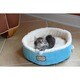 Armarkat 14-inch Sky Blue and Ivory Pet Bed