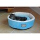 Armarkat 14-inch Sky Blue and Ivory Pet Bed
