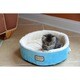 Armarkat 14-inch Sky Blue and Ivory Pet Bed