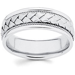 mens bands white gold wedding rings