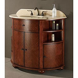 Cheap Avanity Oxford 28-inch Single Vanity in Dark Oak Finish with Sink and Top