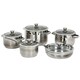 Gourmet Chef 10-piece Stainless Steel Cookware Set