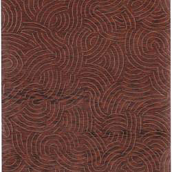 Julie Cohn Hand-knotted Red Royal Abstract Design Wool Rug (9' x 13')