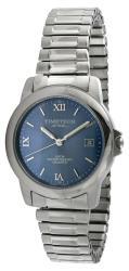 Timetech Men's Blue Dial Stainless Steel Expansion Watch