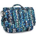 J World 'Thomas' Blue Squares Laptop Messenger Bag