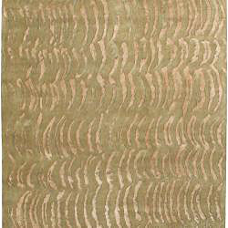 Julie Cohn Hand-knotted Olive Royal Abstract Design Wool Rug (8' x 11')