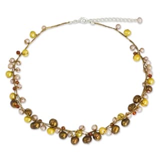 'River Of Gold' Pearl Strand Necklace (Thailand)