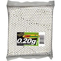 'White' TSD Tactical BB20X3M 3000-Count 0.20g 6mm Airsoft BBs-Image