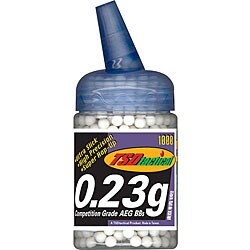 'White' TSD Tactical BB23EX1M 1000-Count 0.23g 6mm Airsoft BBs-Image