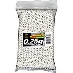 TSD Tactical BB25EX5M 5000-count 0.25g 6mm White Airsoft BBs-Image