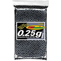 TSD Tactical BB25X3MB 3000-count 0.25g 6mm Black Airsoft BBs-Image