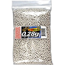 TSD Tactical BB28X3M White 3000-count 0.28g 6mm Airsoft BBs-Image