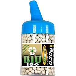 TSD Tactical 1000-count 6 mm Biodegradeable White Airsoft BB Feeder Bottle-Image