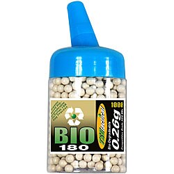 TSD TACTICAL BIO26X5M 0.26g 6 mm Biodegradable White Airsoft BBs 1000 Count Feeder Bottle-Image