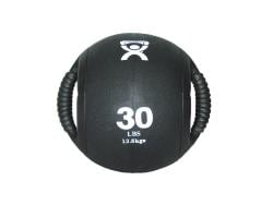 Cando 30-pound Dual-handle Black Medicine Ball