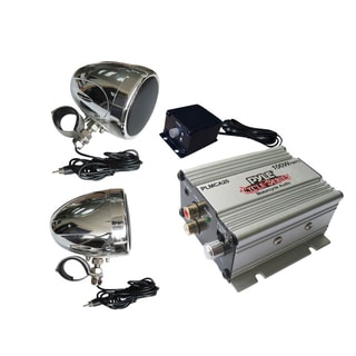 Pyle 100 Watt Motorcycle/ATV/Snowmobile Audio Set