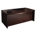 Mayline Mira Series 66-inch Bow-front Desk Shell