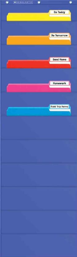 File Organizer Pocket Chart (Wallchart)