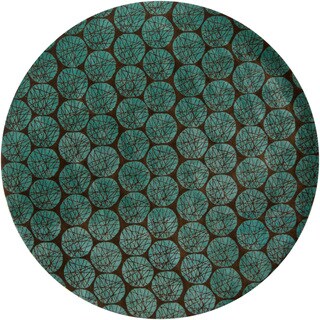 Hand-tufted Mandara Wool Rug (7'9 Round)