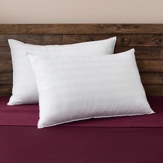 Comfort Curve Cotton Cover Foam Center Memory Loft Pillows (Set of 2)