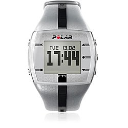 Polar FT4M Men's Silver/ Black Heart Rate Monitor-Image