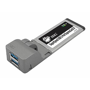 SIIG 2-port ExpressCard/34 host adapter with 2 SuperSpeed USB 3.0 por