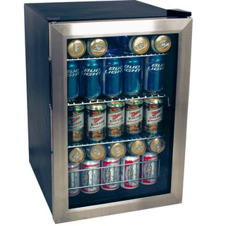 EdgeStar 84-can Stainless Steel Beverage Refrigerator