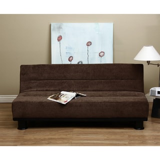 Low Price Cocoa Velvet Like Sofa Bed