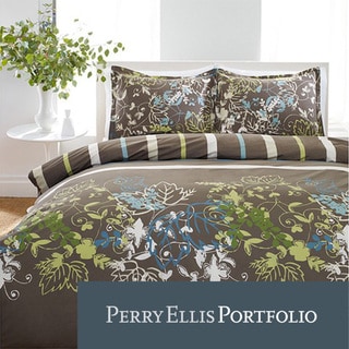 Perry Ellis Sweet Bay 3-piece Mini Duvet Cover Set