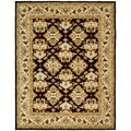 Handmade Traditions Dark Mocha/ Ivory Wool Rug (7'6 x 9'6)