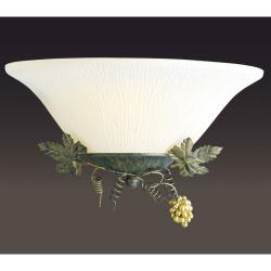 Grapes and Vines Harvest Bronze Wall Sconce.